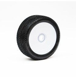 1:8 BUGGY MIURA HARD PRE-MOUNTED WHITE (2) "H COMPOUND"