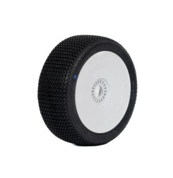 1:8 BUGGY TWISTER ULTRA SOFT PRE-MOUNTED WHITE (2) "H COMPOUND"