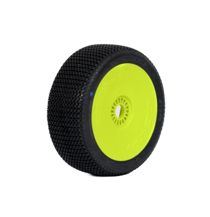 1:8 BUGGY TWISTER CLAY SUPER SOFT PRE-MOUNTED YELLOW (2) "CH COMPOUND"