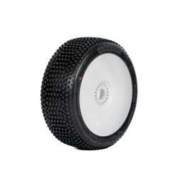 1:8 BUGGY TIDE ULTRA SOFT PRE-MOUNTED WHITE (2) "H COMPOUND"